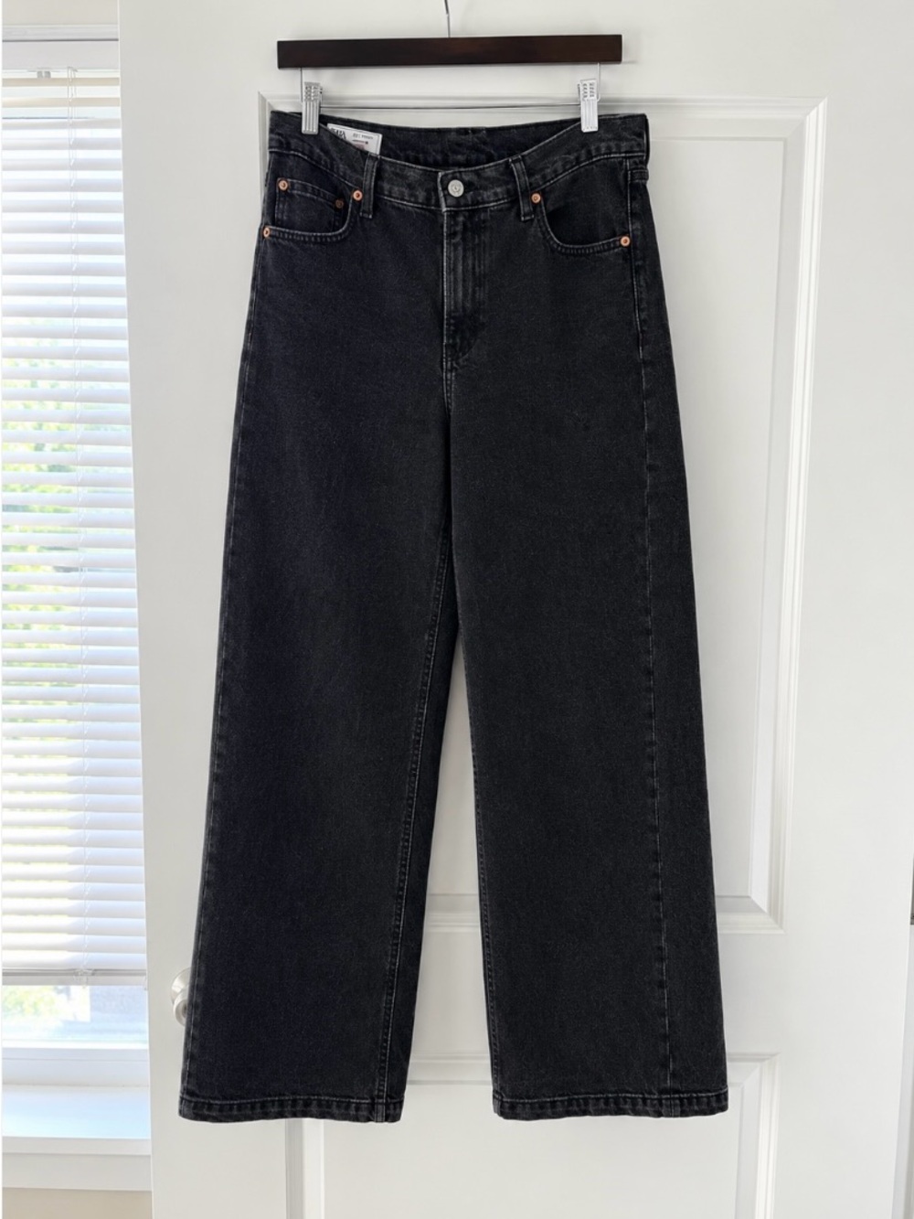 GAP Black Wide-Leg High-Rise Jeans